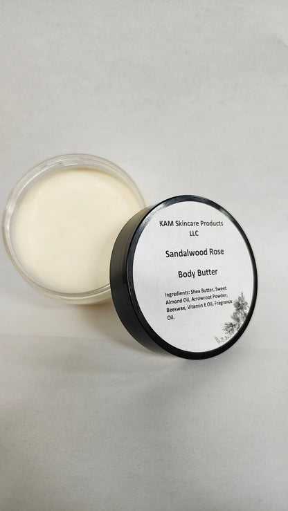 Sandalwood Rose Body Oil and Body Butter Bundle